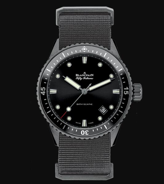 Review Blancpain Fifty Fathoms Watch Review Bathyscaphe Replica Watch 5000 0130 NABA - Click Image to Close